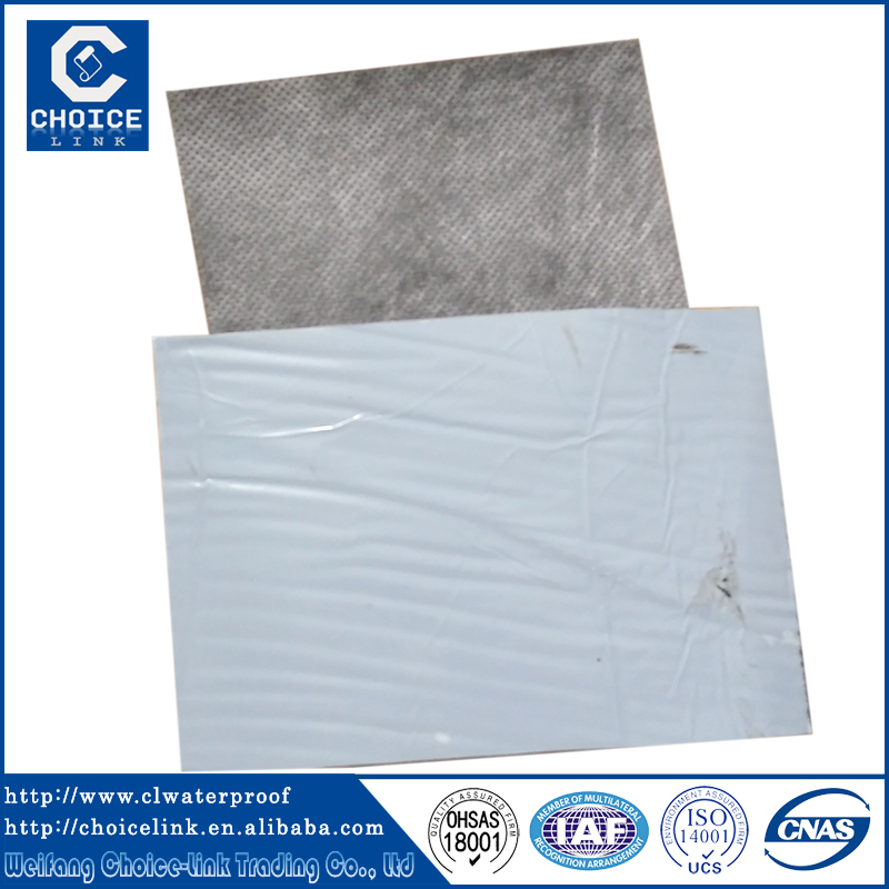 PET Film Surface self adhesive bitumen waterproofing felt