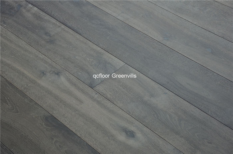 European oak engineered wood flooring grey color big plank