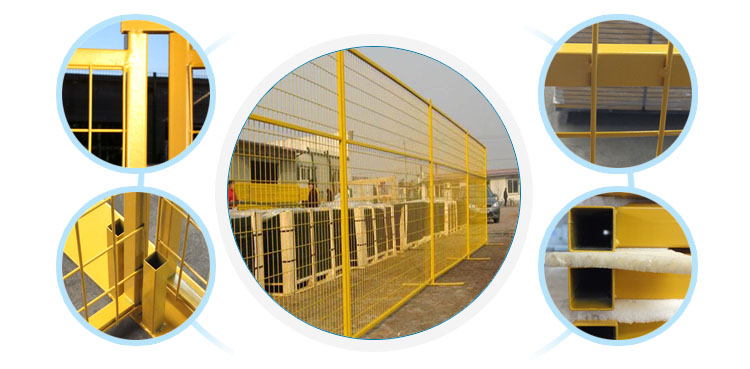 welded square tube pvc canada temporary fence panel