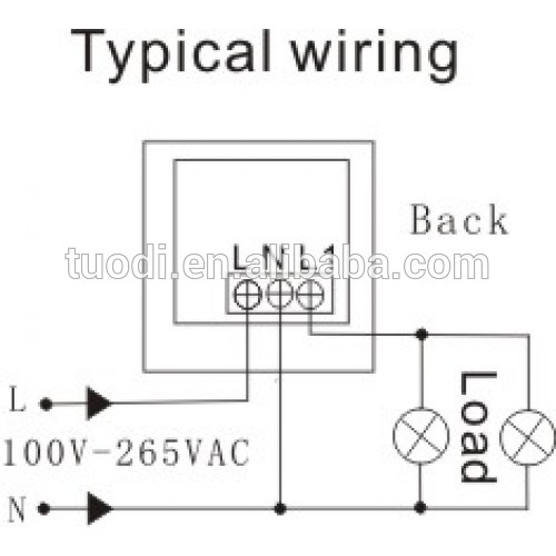 TDL-2180J Delay time switch wall infrared motion sensor switch light wall switch for indoor