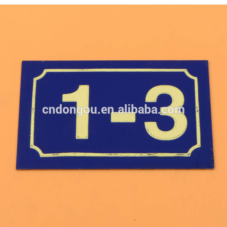 customized door number & street names metal name plate