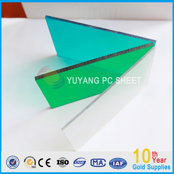 bayer virgin materials colored POLYCARBONATE SOLID SHEET for sound barrier