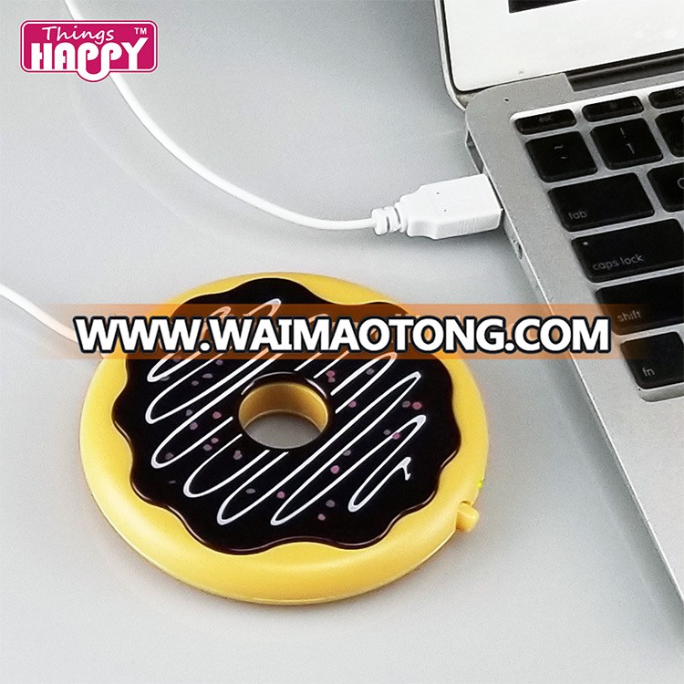 Factory Price Good Quality Funny Donut Shape USB Portable Mug Warmer