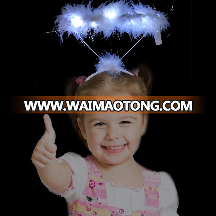 Hot Sale Girls Party Decoration Flashing Angel Halo LED Headband