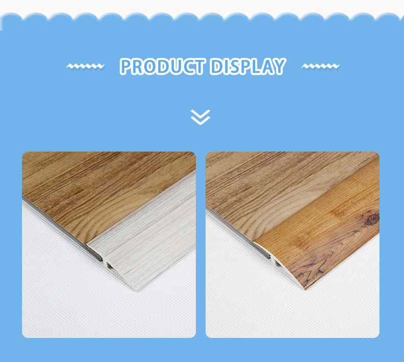 Apple Wood Flexible Floor Transition Pvc Flooring Reducer Profile