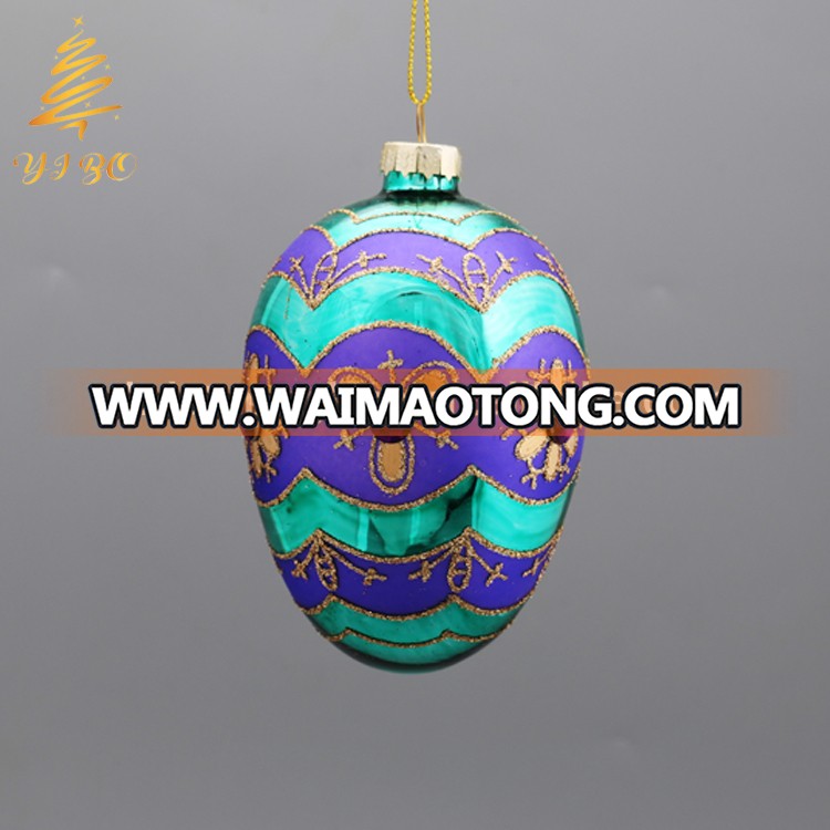 Decorative glass colourful Easter Egg