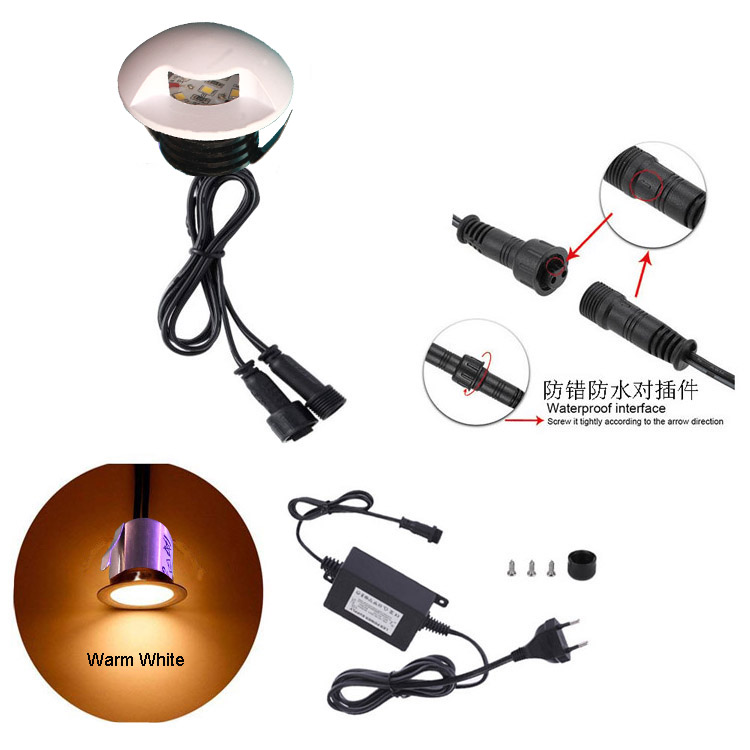 Aluminum 12v 0.4w 0.6W 1.2w Outdoor Garden and Path Lights Recessed LED underground lights led deck light 1.2W