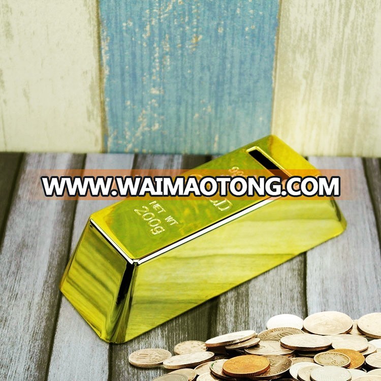 Low MOQ Factory Direct Promotional item Gold Bullion Saving Money Box