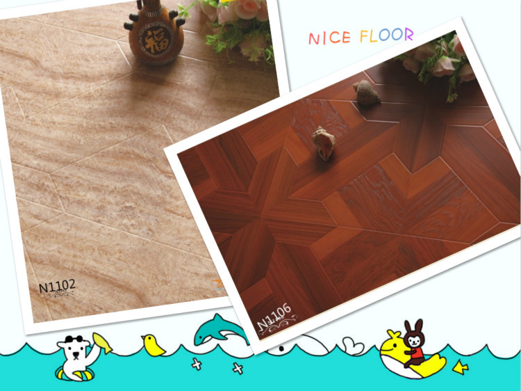 German cartoon pattern cheap parquet Laminate Wood Flooring