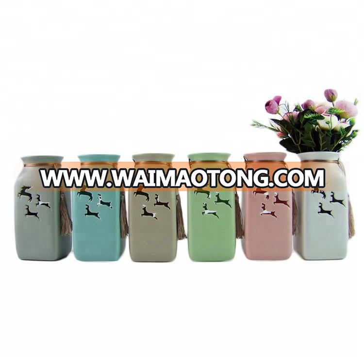 Good quality decorative custom ceramic porcelain vases wholesale