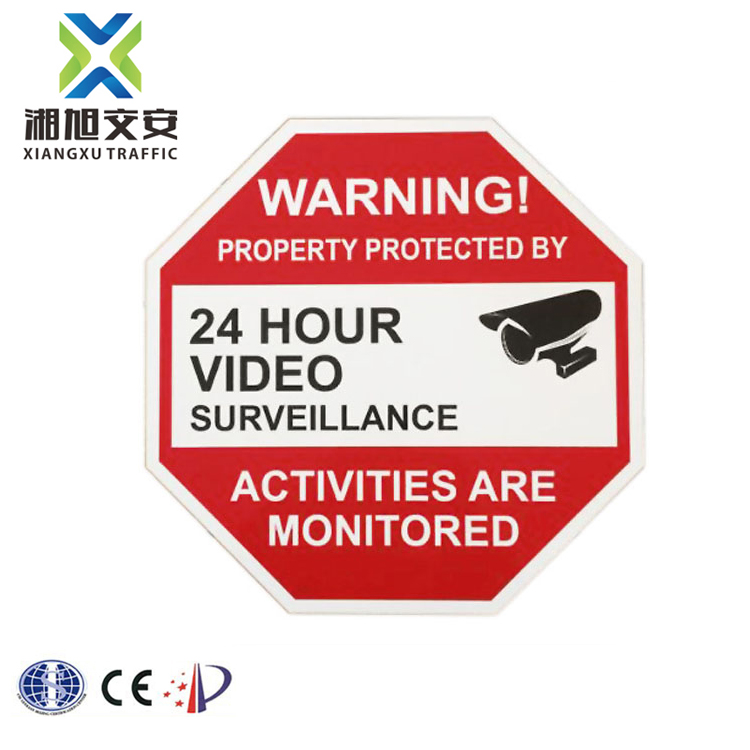 CCTV Security Camera Surveillance Warning Sign Sticker Burglar Alarm Sign