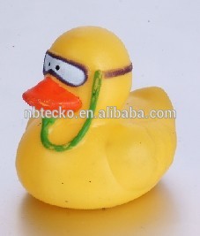 PVC Christmas bath duck deer design babies PVC tub floating duck toy