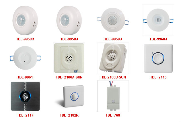 TDL-9961 round shape 256v led motion sensor switch