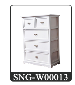 With lace white Wicker storage cabinet with 3 drawers/Wooden drawers storage cabinets/ Wicker furniture