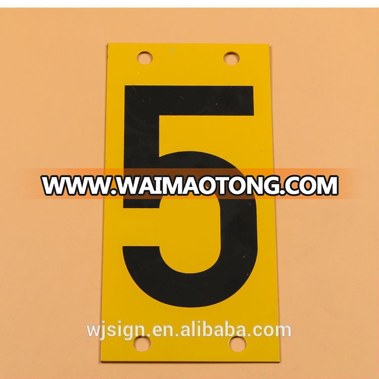 Outdoor Number Aluminium Reflective Custom Traffic Road Sign