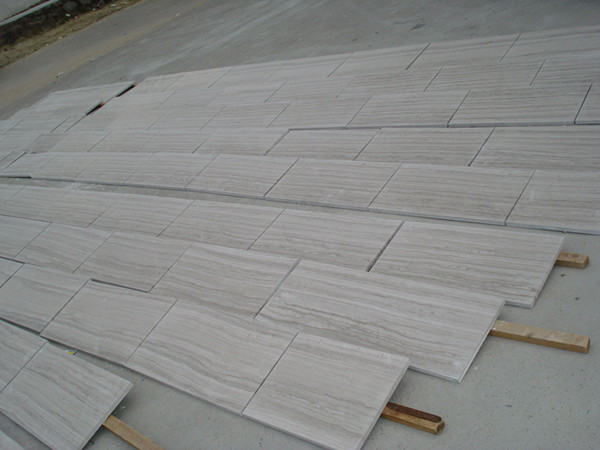 Honed China Cheapest Grey Grain Stone Tiles Be Used For Wall Paneling