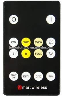 Led 2 Channel rf remote control cct comtroller for dual white led strip CE RoHS Warranty