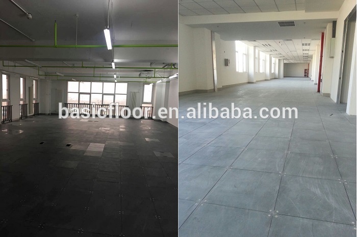 Factory supply office room oa network bare steel cementitious raised access false floor