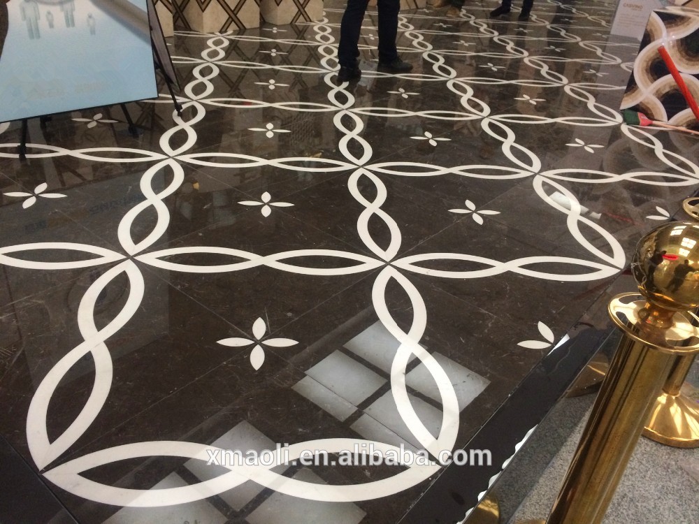 home looby marble inlay floor design by China manufacturer