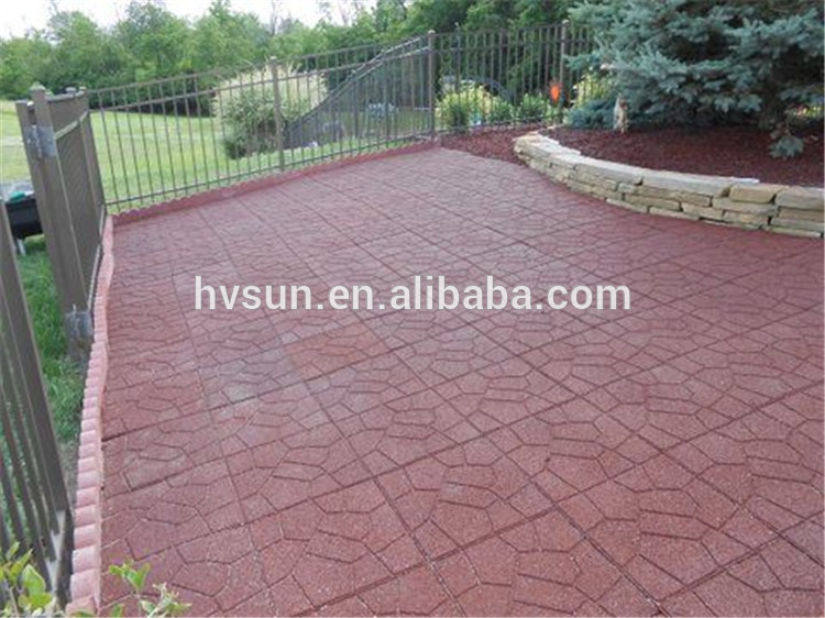 Factory direct sales environment friendly 1mx1m rubber outdoor floor tiles with colorful color