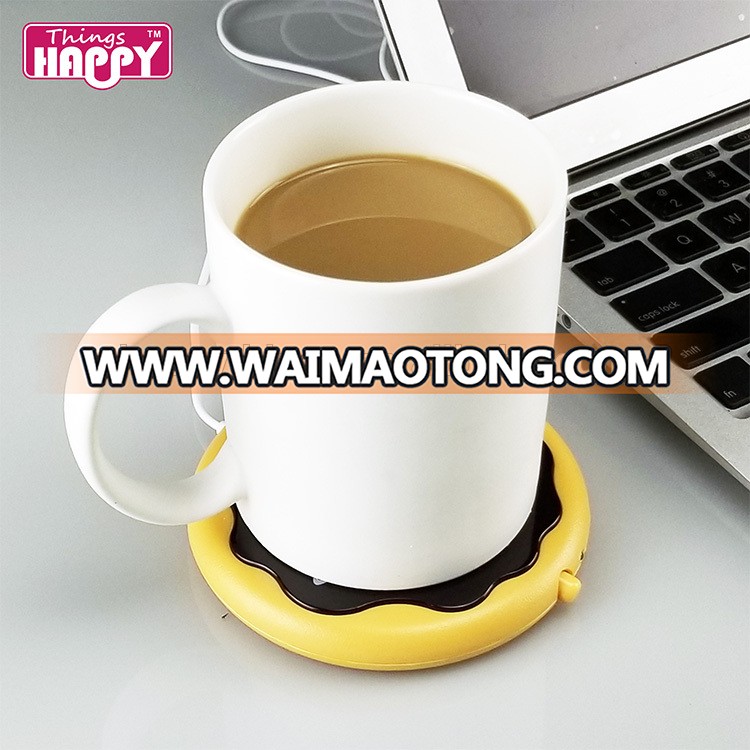 Factory Price Good Quality Funny Donut Shape USB Portable Mug Warmer