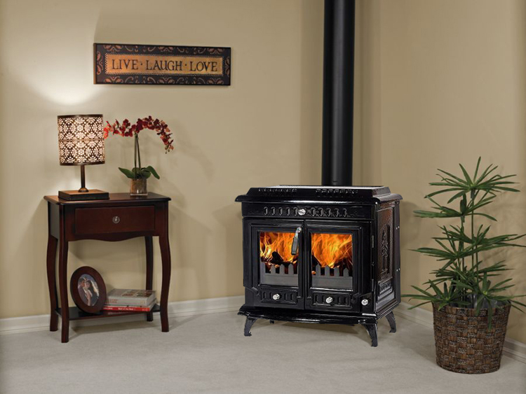 Free Stand Cast Iron Heat Radiant Wood Burning Fireplace