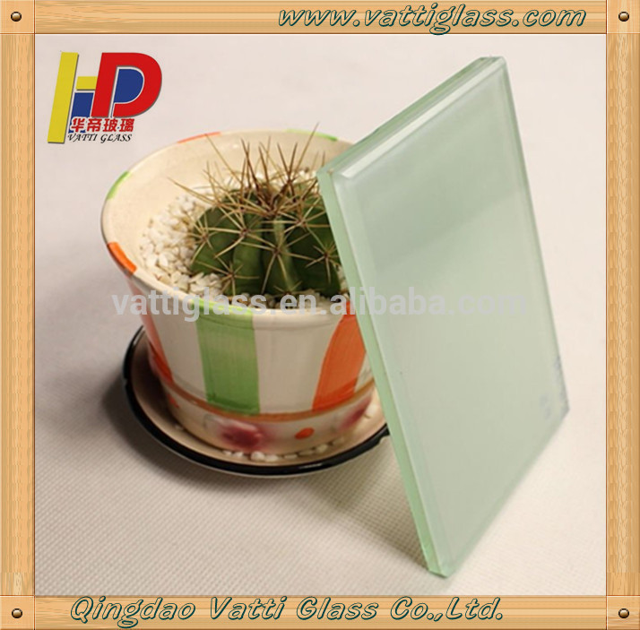 Decorative PVB Film Frost Laminated Glass For Sale 6mm Thickness