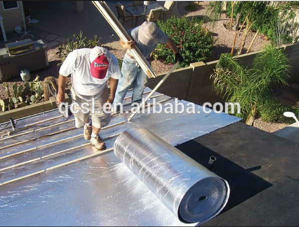 Double side  heat shield aluminum foil epe foam insulation roof heating material aluminum foil epe foam insulation