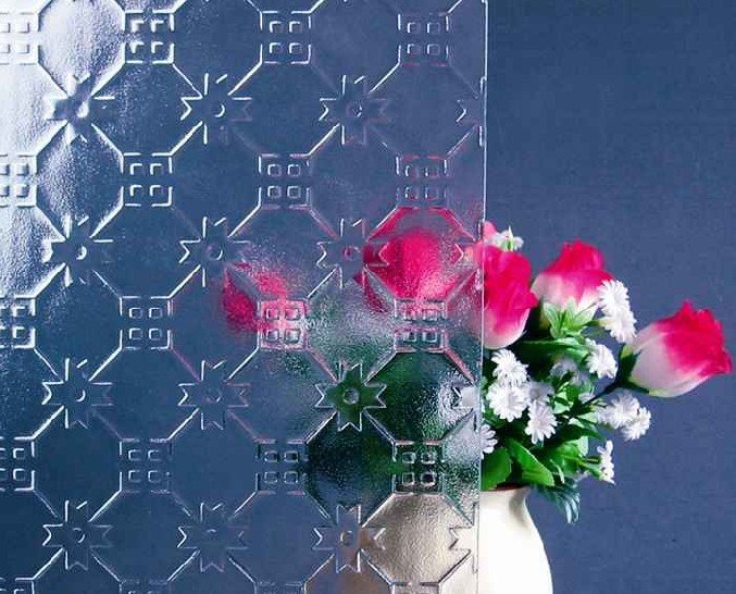 High quality rain patterned glass