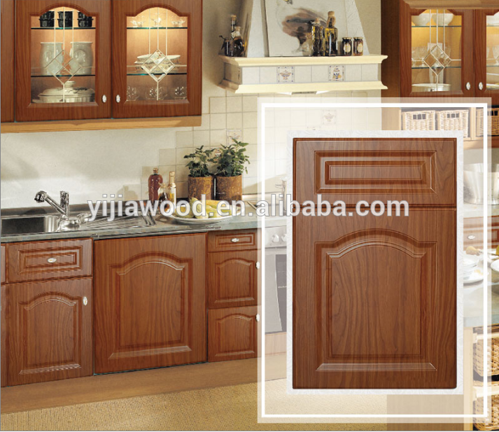 MDF cabinet doors faced by PVC