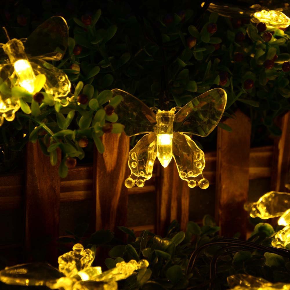 Waterproof outdoor garden solar lighting starfish led string lights