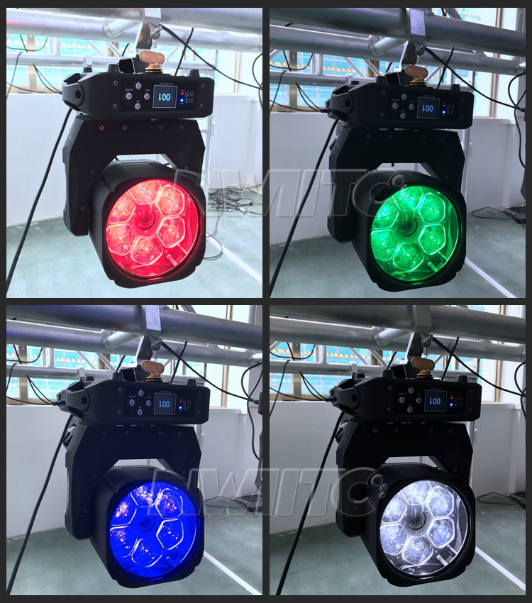 New 6x40w  beam wash zoom kaleidoscope  bee eye led moving head light