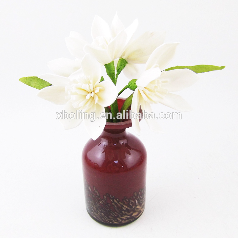 vase glass bottle with handcraft flower fragrance  Diffuser gift set for home decoration