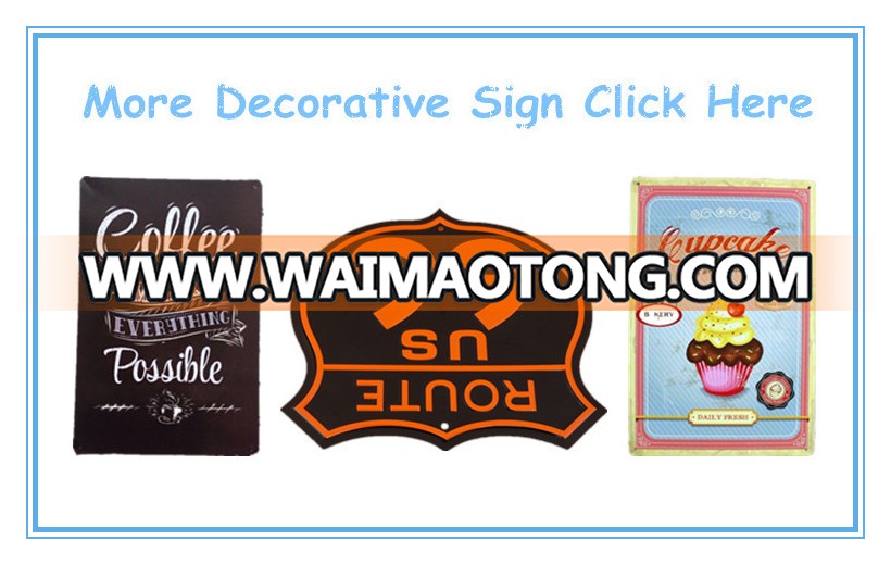 China Factory No Fire Decorative Safety Custom Warning Sign Metal Tag For Road