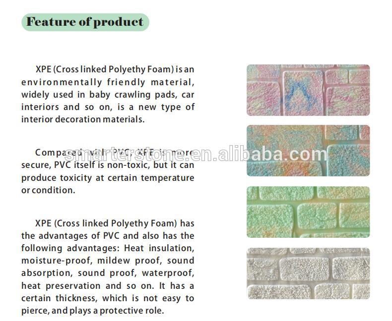 3D Foam Wall Paper Chinese Style Wall Coating