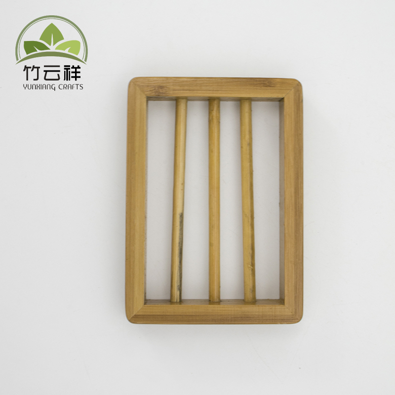 Rectangular bamboo soap box can be customized