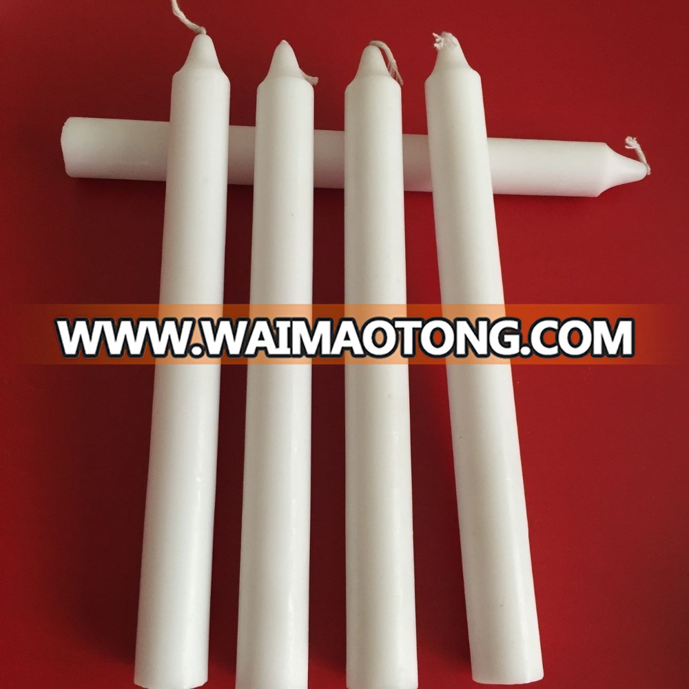 Long burning time white wax wedding candles