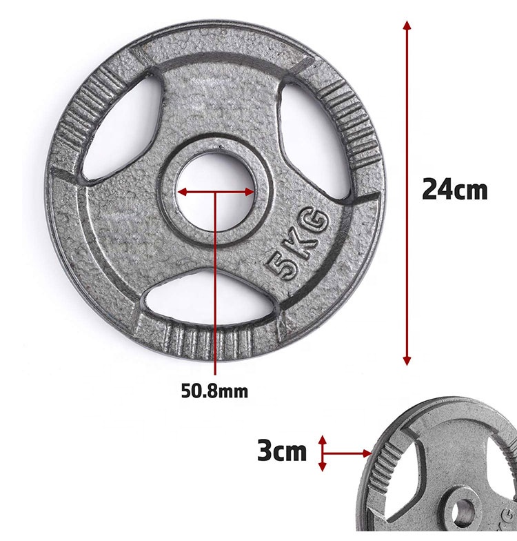 China Barbell Weight Plate Gym Fitness Grey Cast Iron Weight Plate