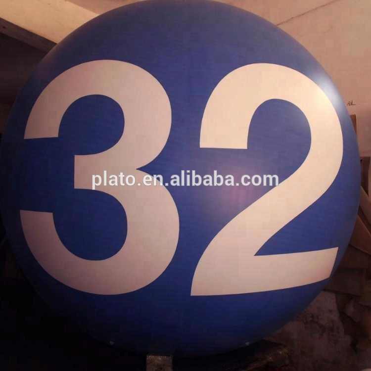 PVC big inflatable helium balloon with custom number 32 for event