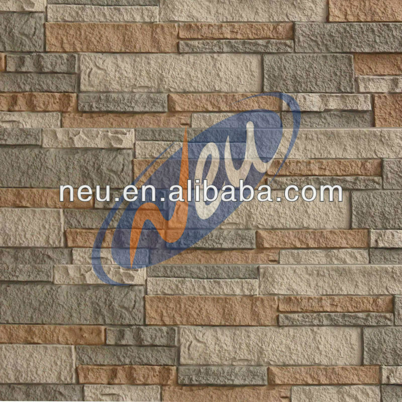 PU Artificial Stone panel, waterproof, fire retardant, easy to cut and install