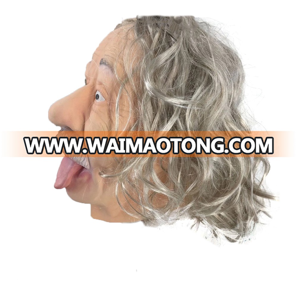 Realistic Famous Human Mask Popular Great Man Albert Einstein Mask for Adult Halloween Party Dress Up