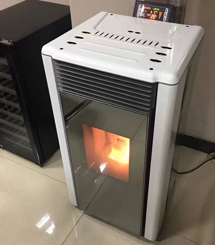 Heating 80 Sqm Area Smokeless Eco-friendly Biomass Pellet Fuel Stove