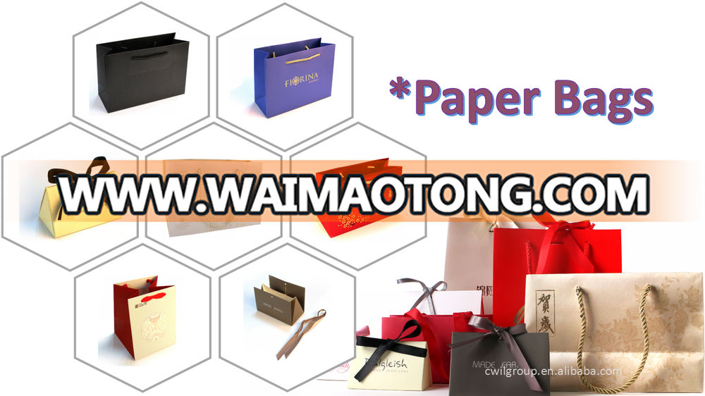 China Supplier Custom Logo Jewelry Paper Bag Small Medium Large Size Clothes Paper Bag