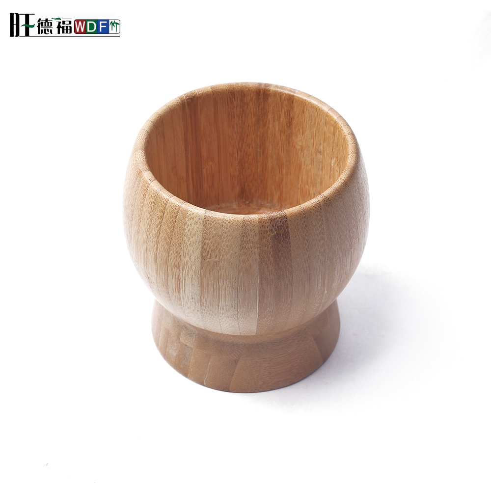 Eco friendly natural bamboo fiber round salad bowl