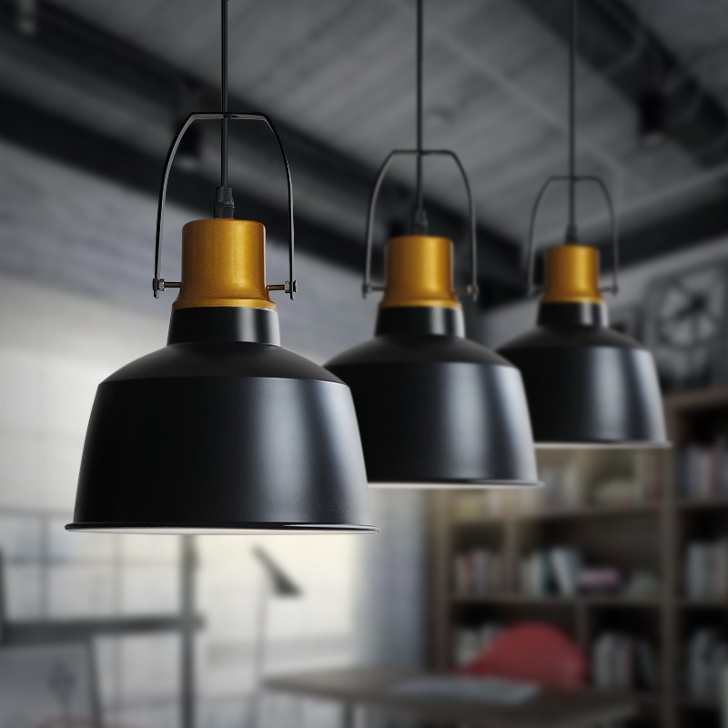 custom industrial-style pendent lamp shade aluminium lamp shades