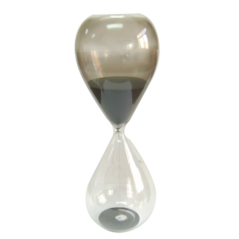 High quality glass sand timer 60 minute mouth blown glass sand clock