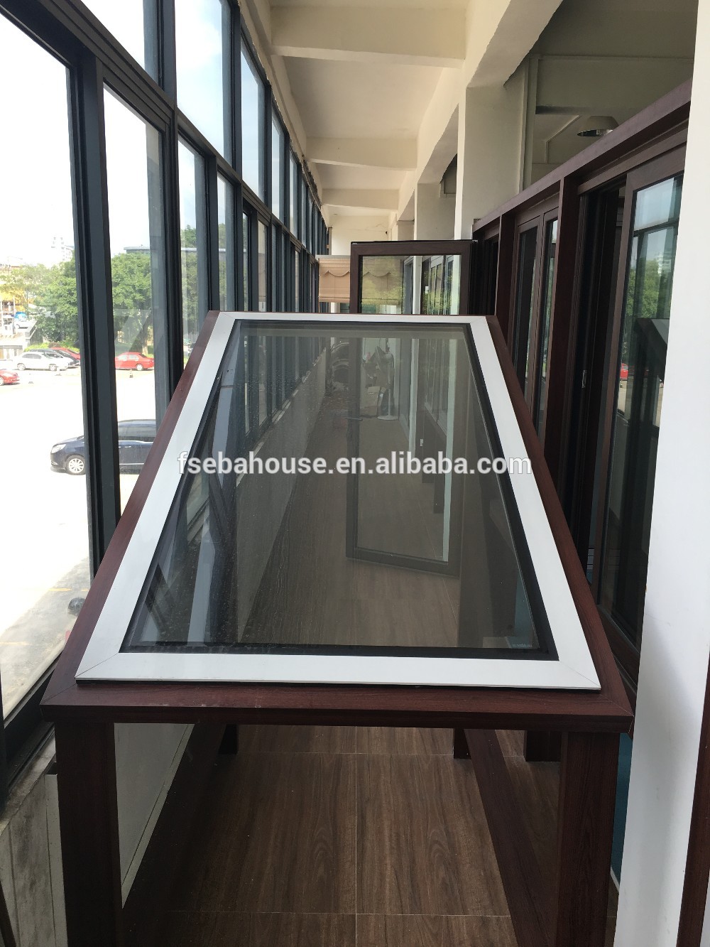 double glazed windows AS2047 glass roof overhead window design skylight window curtains