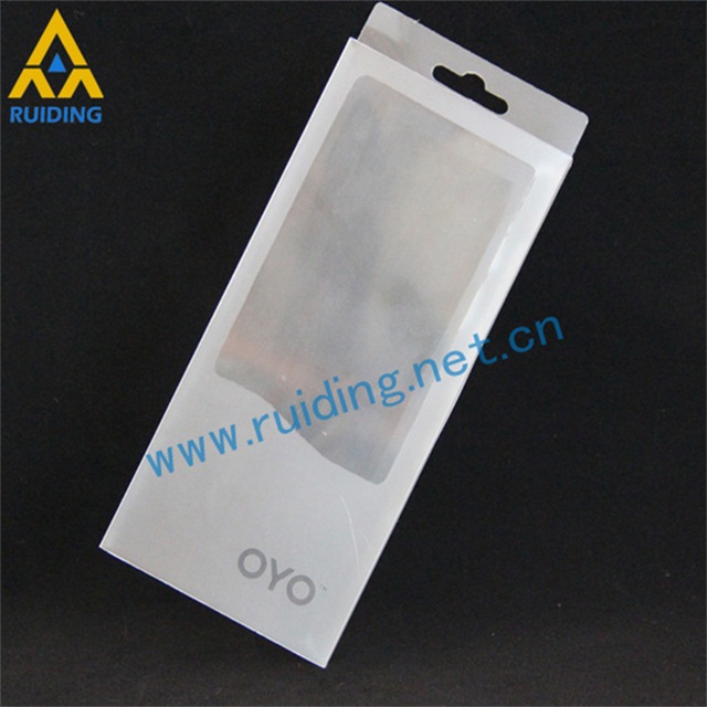 sliver printing clear cellphone  Plastic Package Boxes