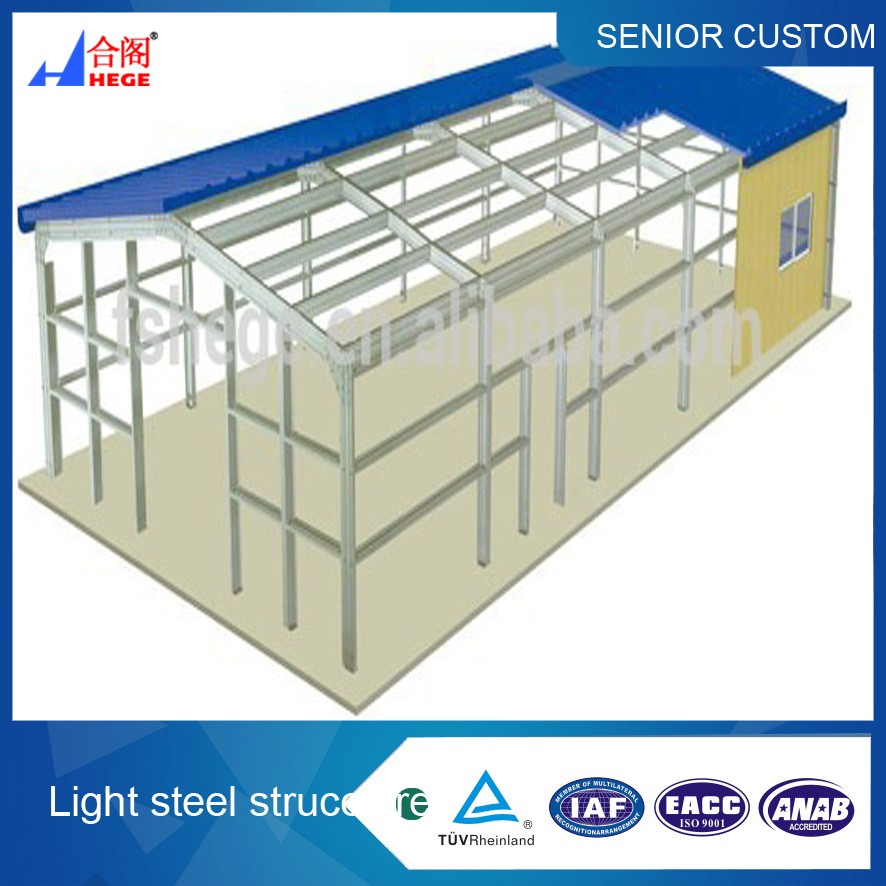 Customized high quality steel structure in China Mobile storage warehouse / two steel story structure Warehouse building