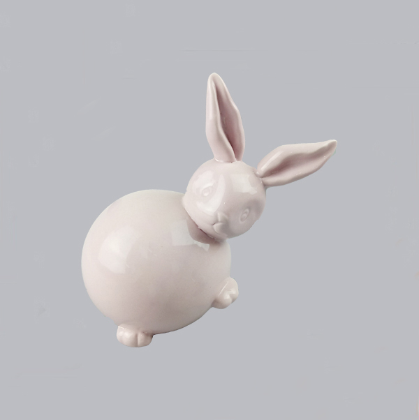 Easter Decorative Small Ceramic Rabbit Bunny Statue Home Decor Gift